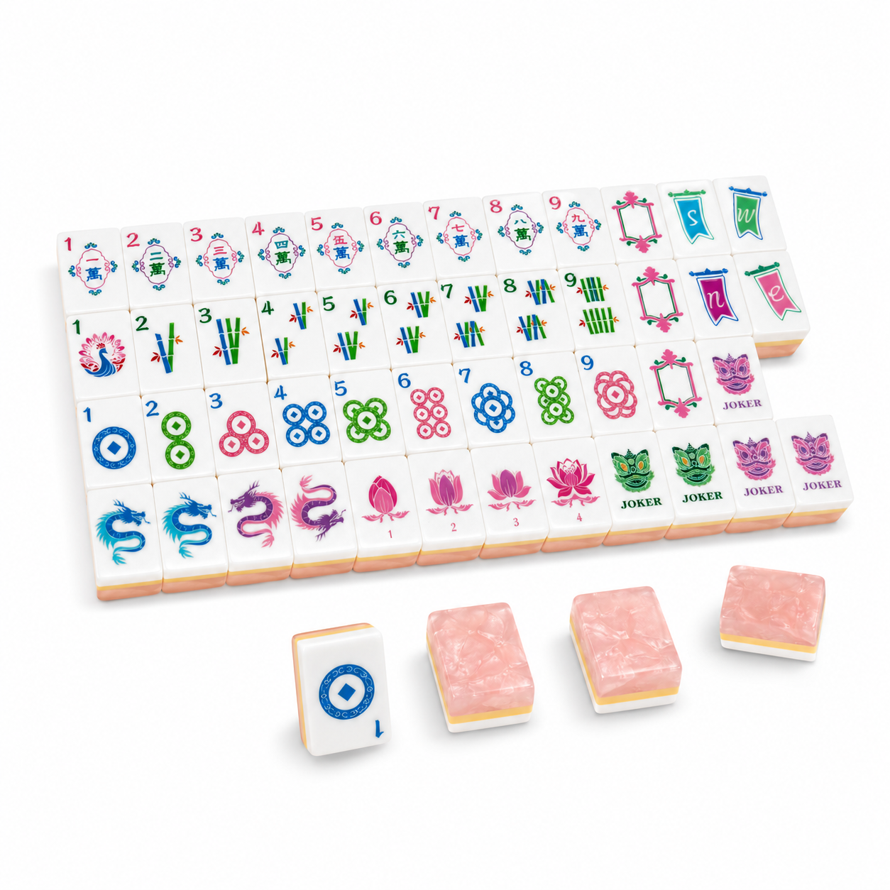 Pink American Mahjong Set