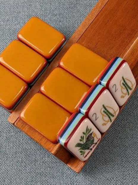 Delicate hot air balloon-style acrylic Mahjong, 36mm, 160 tiles, a must-have for family game nights