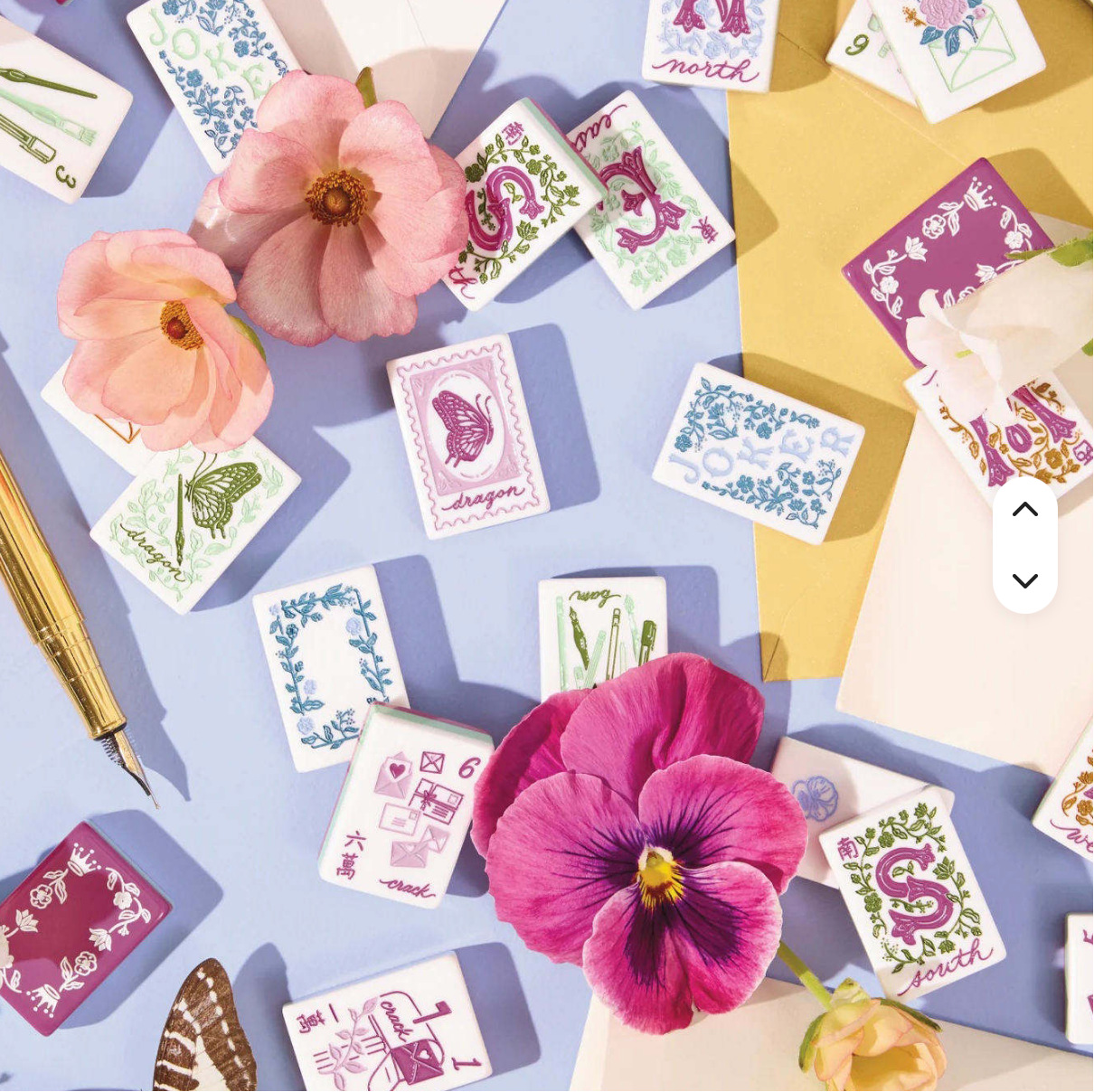 Heirloom Purple Miss American Mahjong, 36mm, 160 tiles, a must-have for family game nights