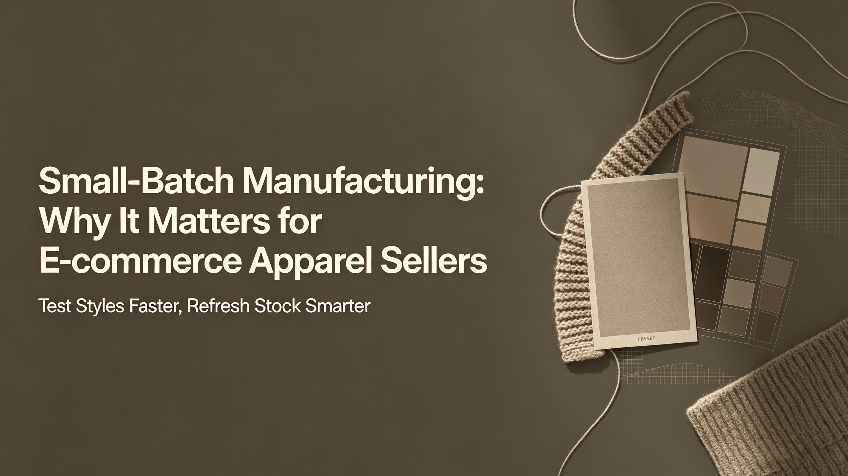 Small‑Batch Manufacturing: Why It Matters for E‑commerce Apparel Sellers