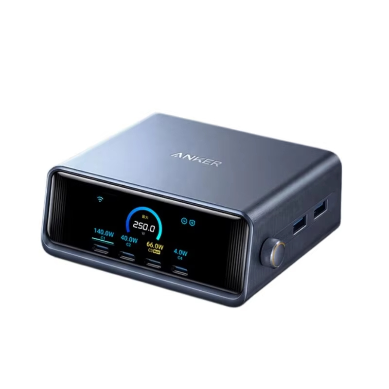 ！New Anker Prime Pro+ All-Protocol GaN 250W Six-Port Desktop Charger with Super Fast Charging for IPhone/Huawei/Xiaomi/iPad！