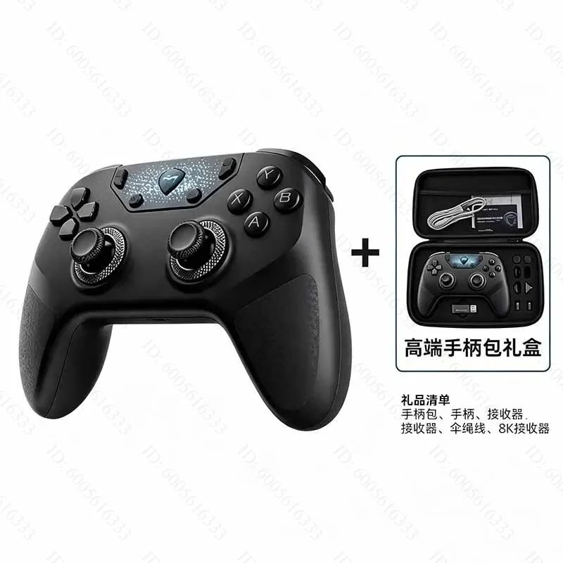 Machenike F1 Wireless Game Controller, 8K 3-Mode Connection, Hot Swap Micro Switch Custom Gamepad for PC Mobile TV Steam