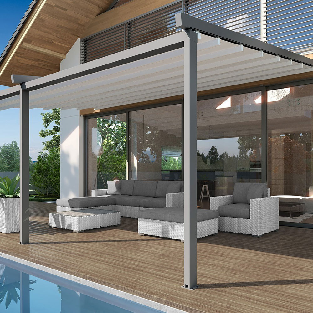 Electric Awning Retractable PVC Roof