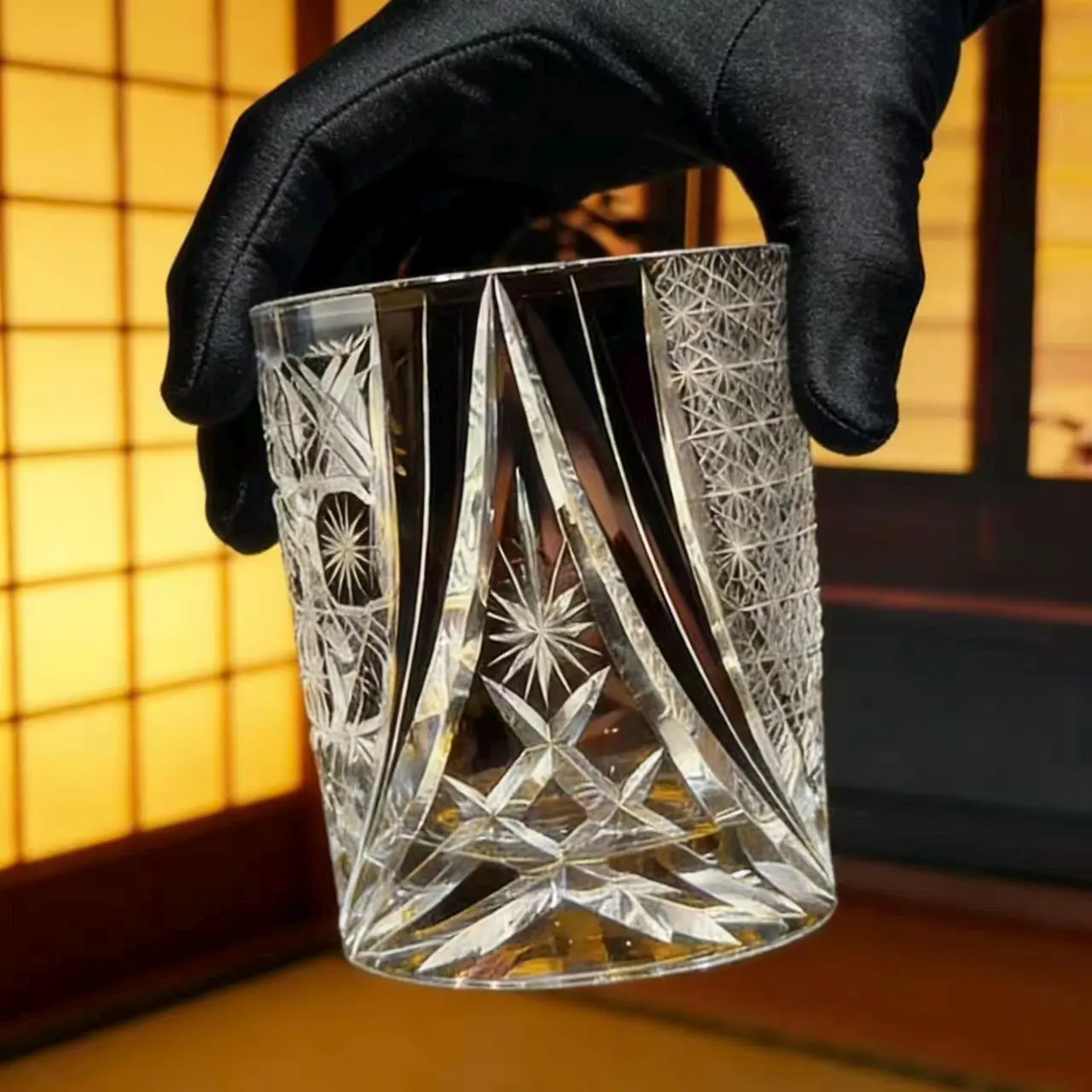 Star Diamond Edo Kiriko Crystal Glass | Luxury Handmade Gift🎁
