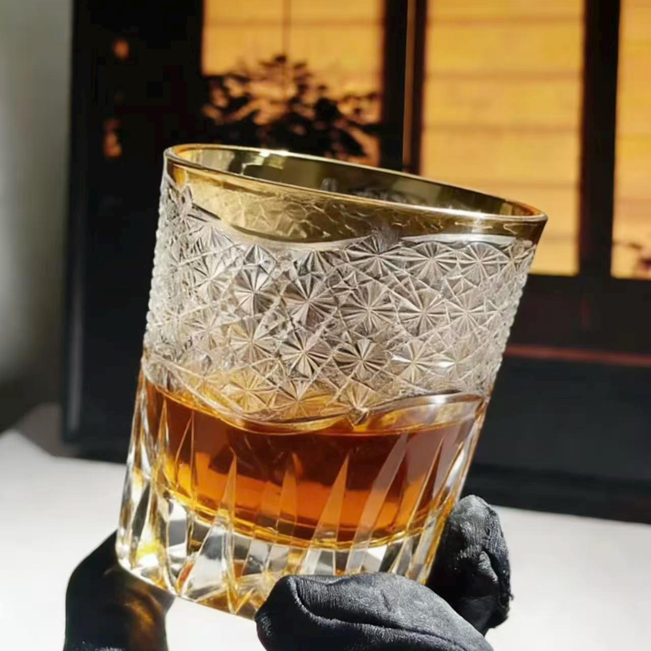 Clear Star Web Edo Kiriko Crystal Glass | Luxury Handmade Gift🎁