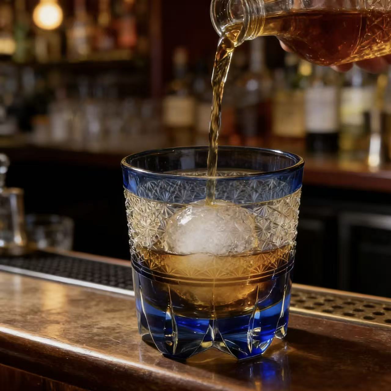 VSVEE Royal Purple Star Edo Kiriko Whiskey Glass | Handmade Luxury Gift