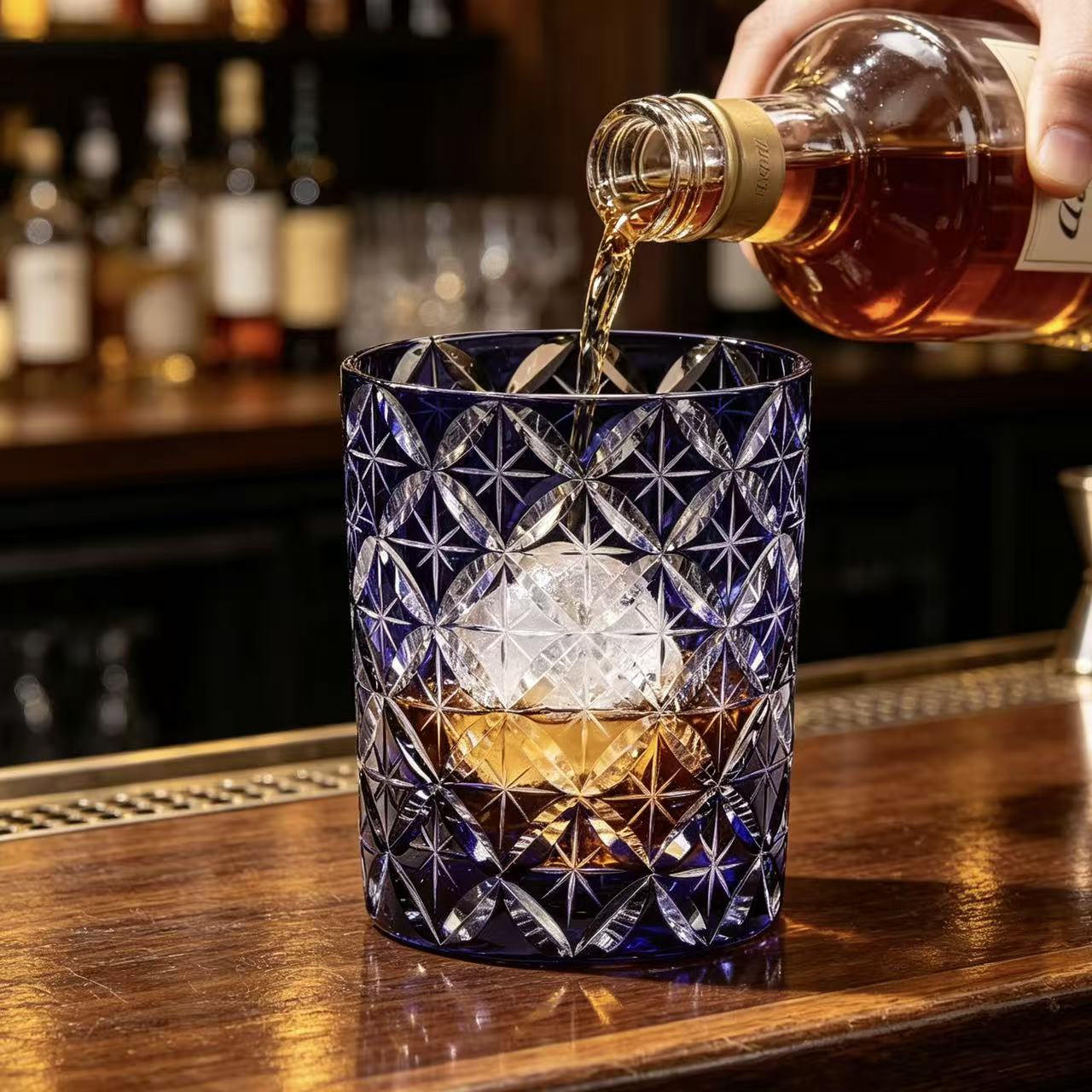 VSVEE Edo Kiriko Whiskey Glass | Handcrafted Luxury Art Piece