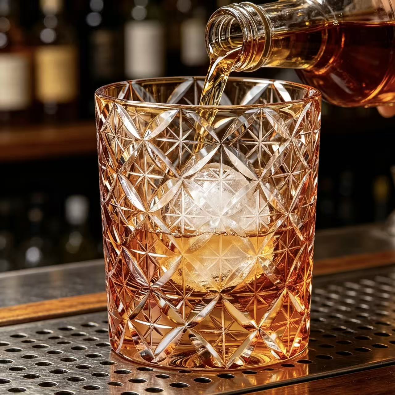 VSVEE Handcrafted Edo Kiriko Whiskey Glass | Premium Crystal Gift