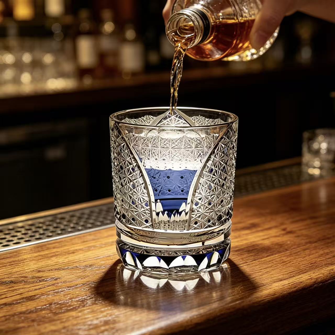 VSVEE Mount Fuji Edo Kiriko Whiskey Glass | Luxury Crystal Gift