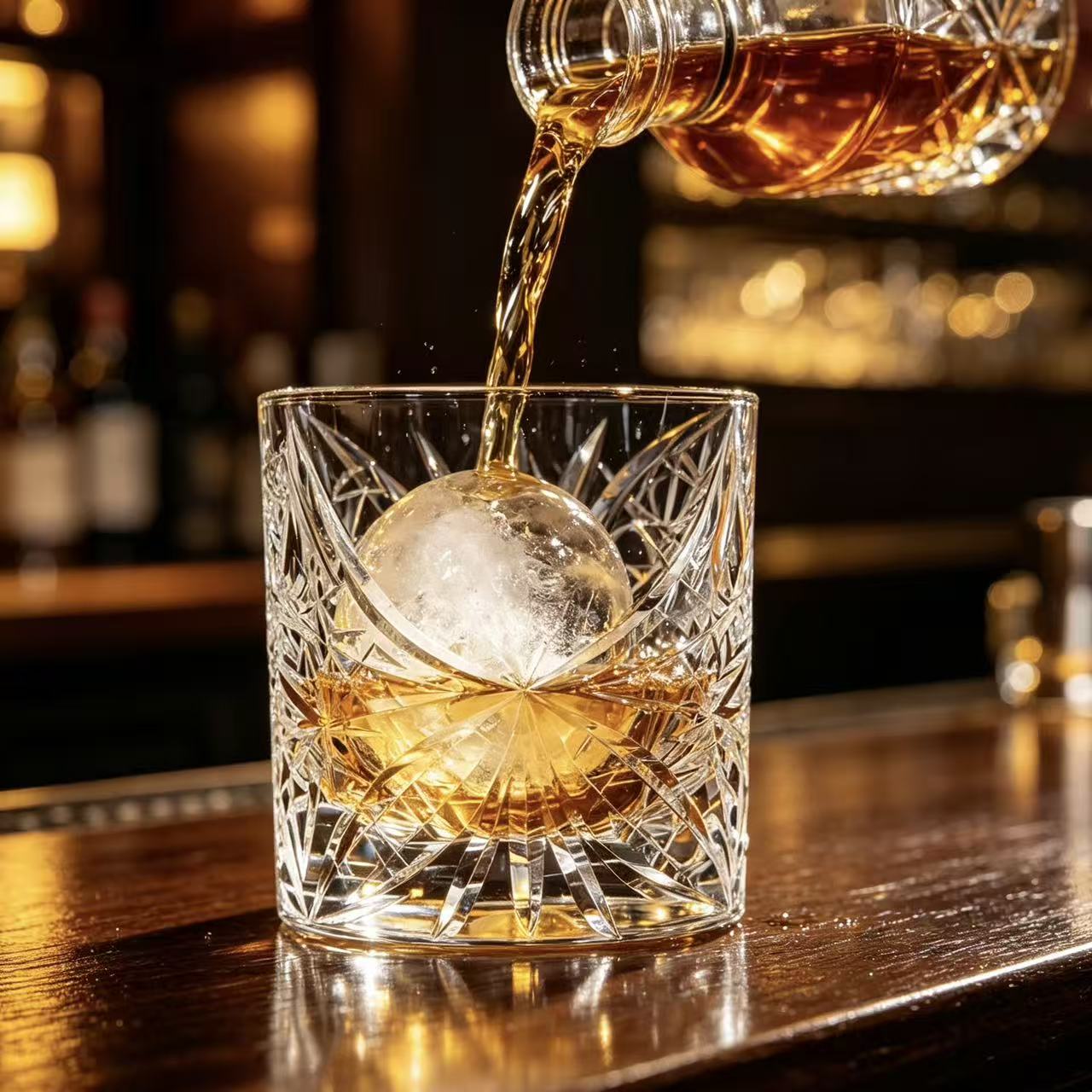 VSVEE Clear Starburst Edo Kiriko Whiskey Glass | Handcrafted Gift