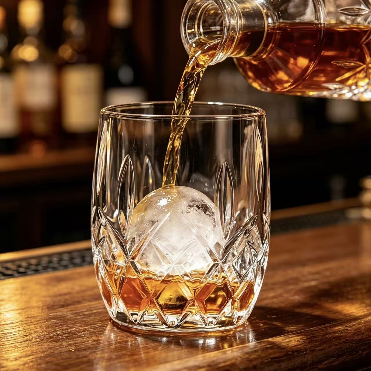 VSVEE Clear Diamond Cut Edo Kiriko Whiskey Glass | Luxury Crystal Gift