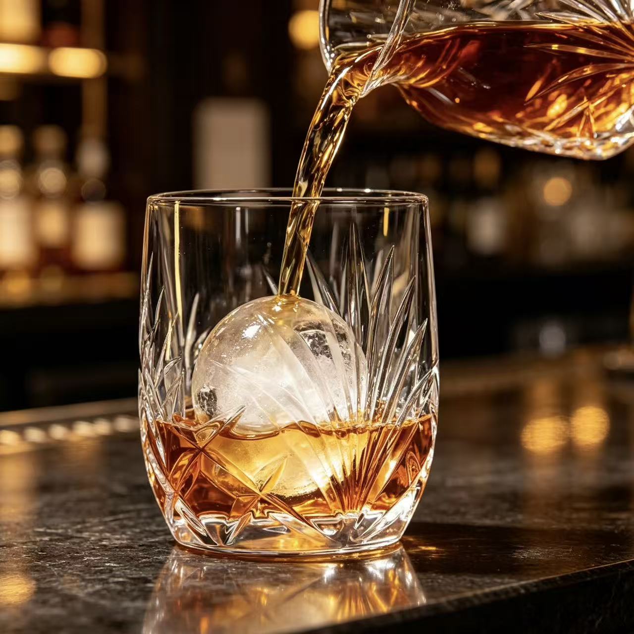 VSVEE Clear Sunburst Edo Kiriko Whiskey Glass | Luxury Crystal Gift