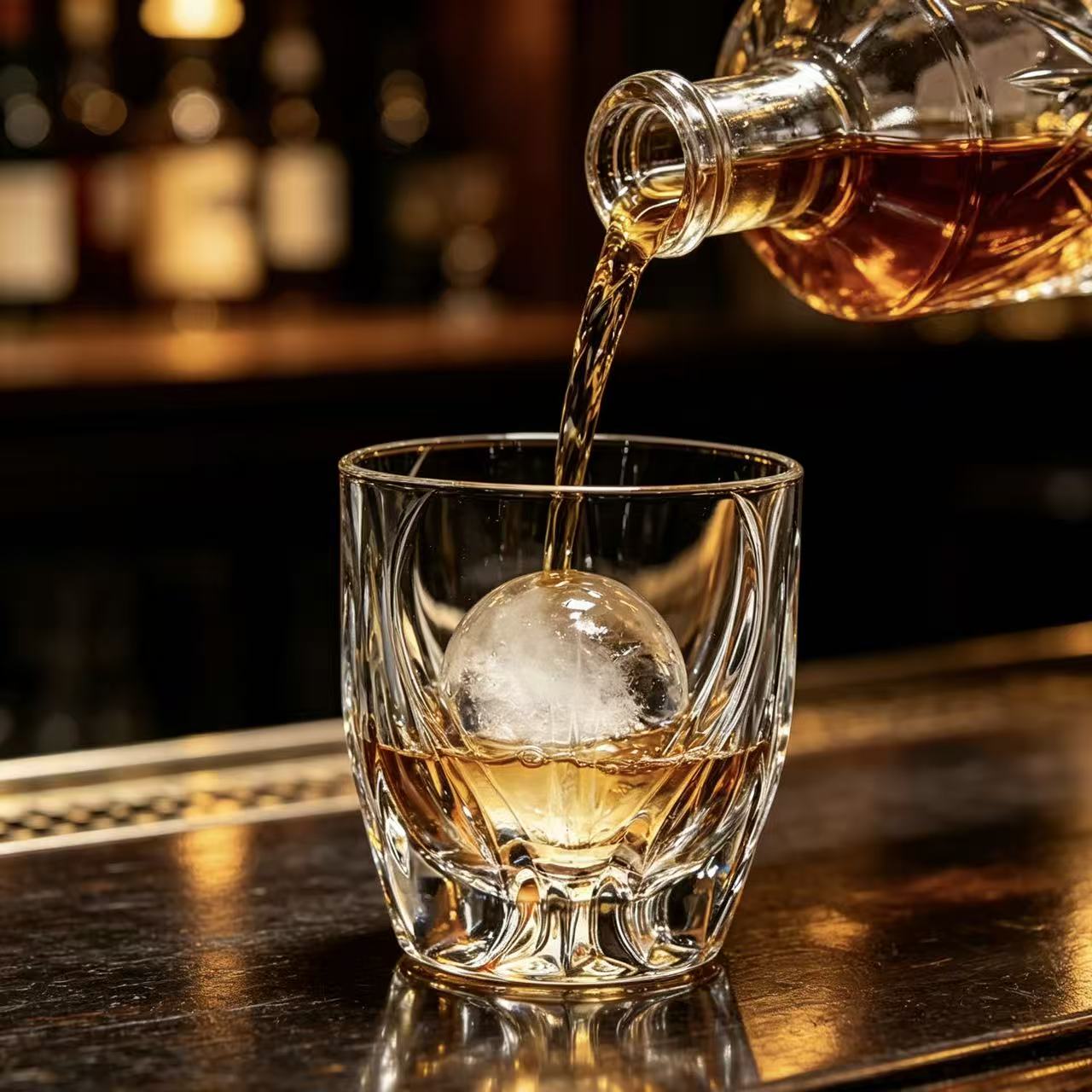 VSVEE Clear Vertical Ridge  Whiskey Glass | Luxury Handmade Gift