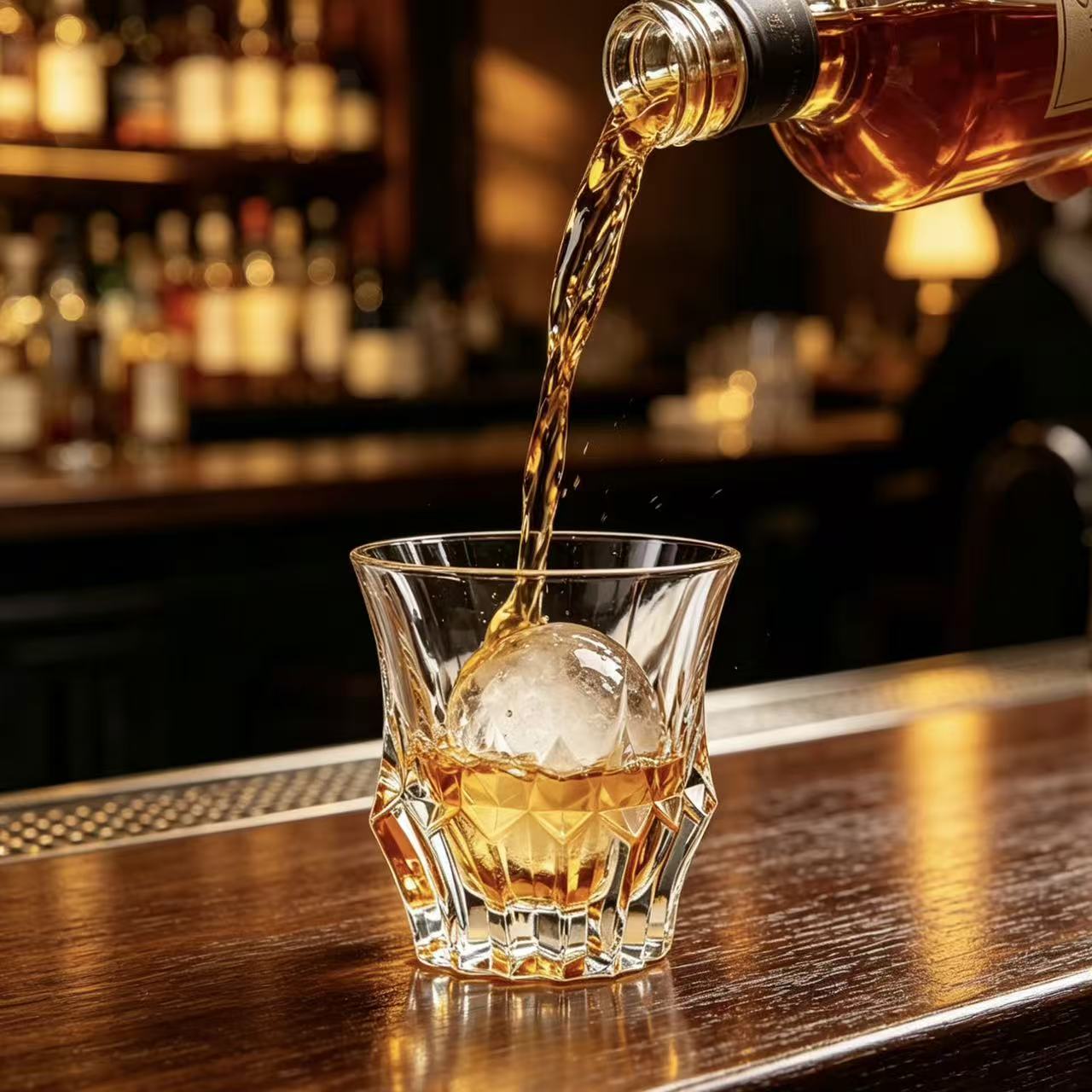 VSVEE Black Gold Pyramid  Whiskey Glass | Luxury Handmade Gift