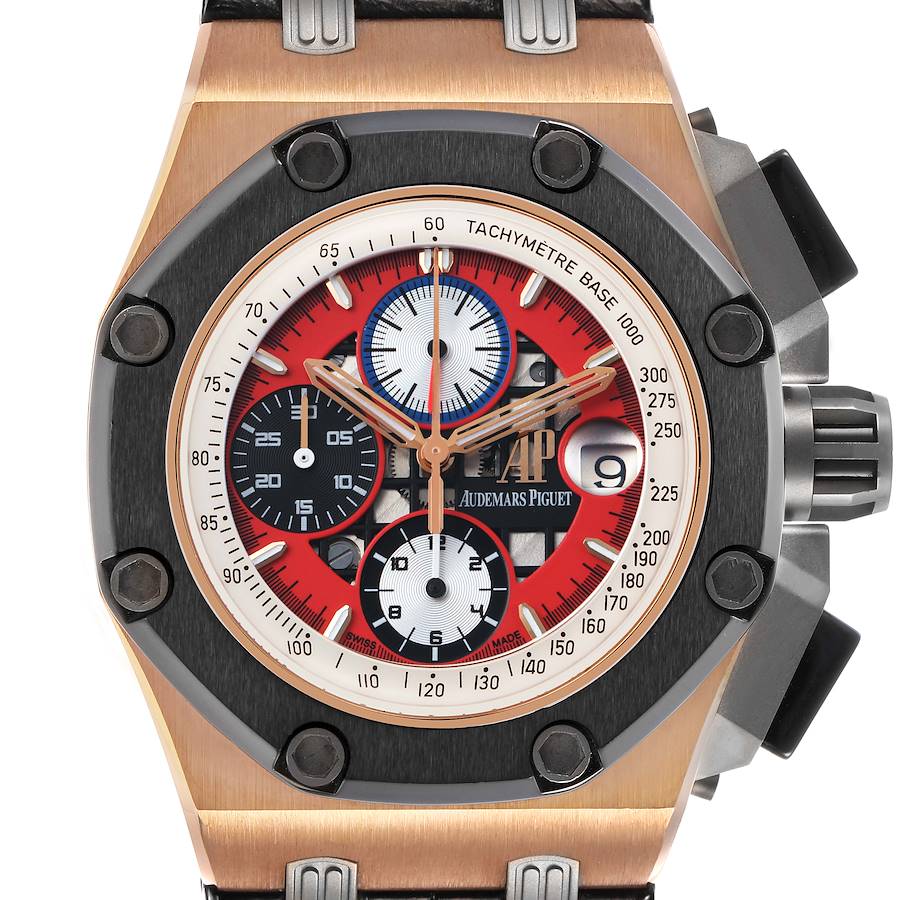 Replica Audemars Piguet Royal Oak Offshore LE Rose Gold Rubens Barrichello III 26284RO