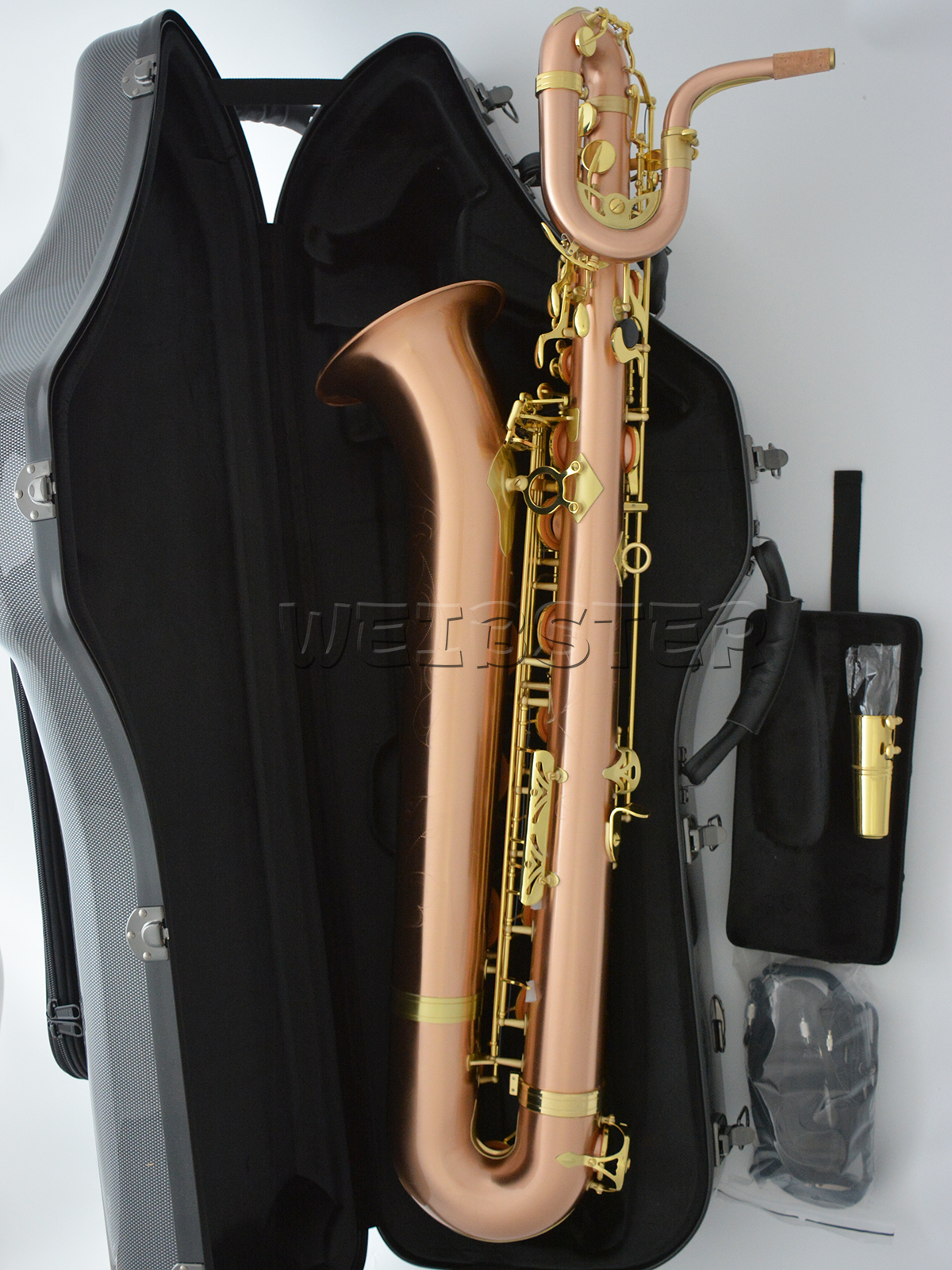 Brushed Phosphor copper Baritone Saxophone WBS-690 PRO. Luxury Case FREE SHIPPING