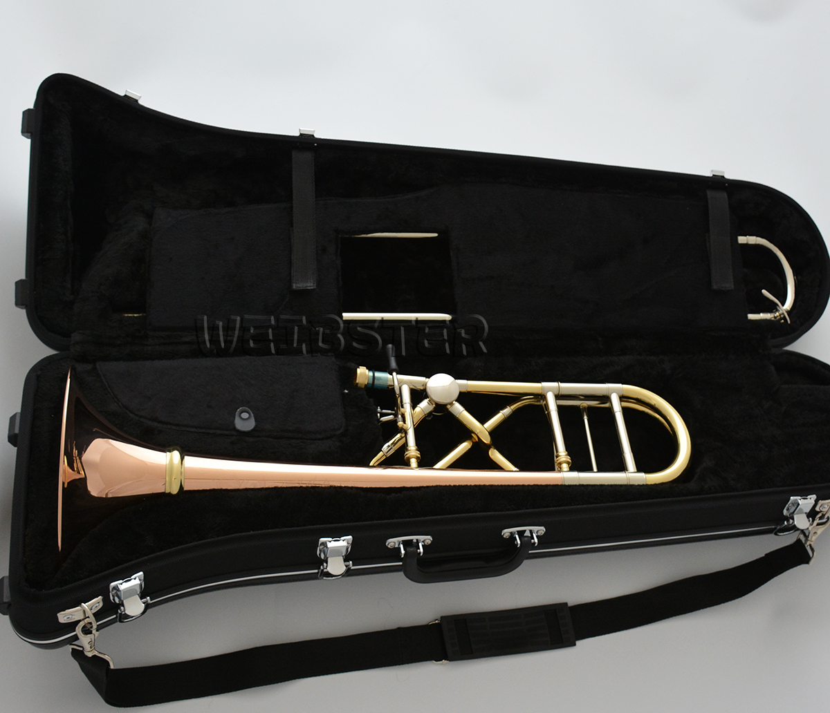 Professional WSL-885 Tenor Trombone Bb/F Copper Brass Bore size 0.547'' ABS Case