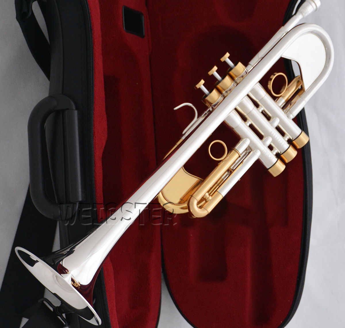 Customized series Silver Gold Plated Trumpet Key Of C Heavy Horn WTR-666