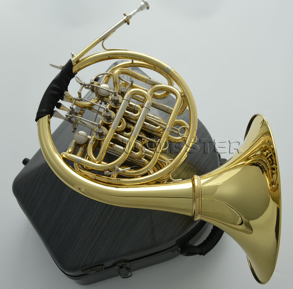 Brass Lacquered Triple French Horn Bb/F High F Detachable Bell W/Case FREE SHIPPING