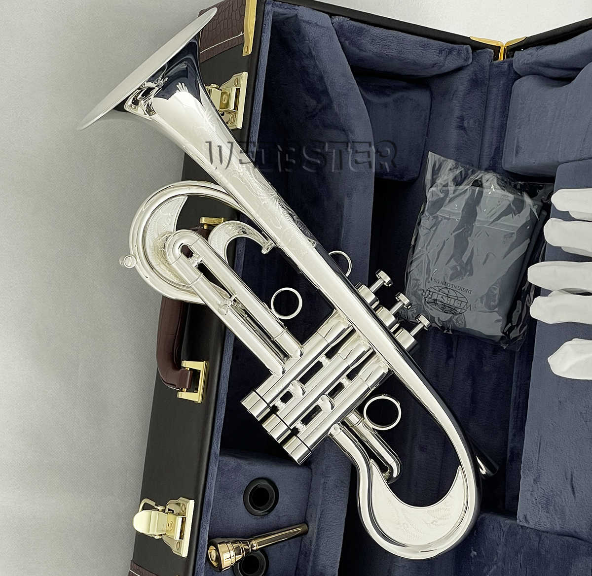 Professional Unique style Trumpet Silver plated Flumpet WTR-800