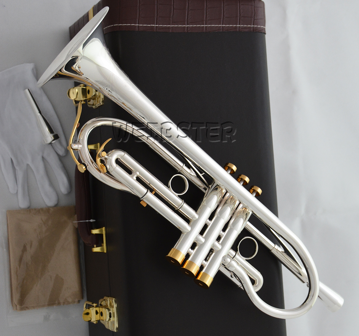 Silver Plated Flumpet Trumpet Reverse Leadpipe popular Horn For professional