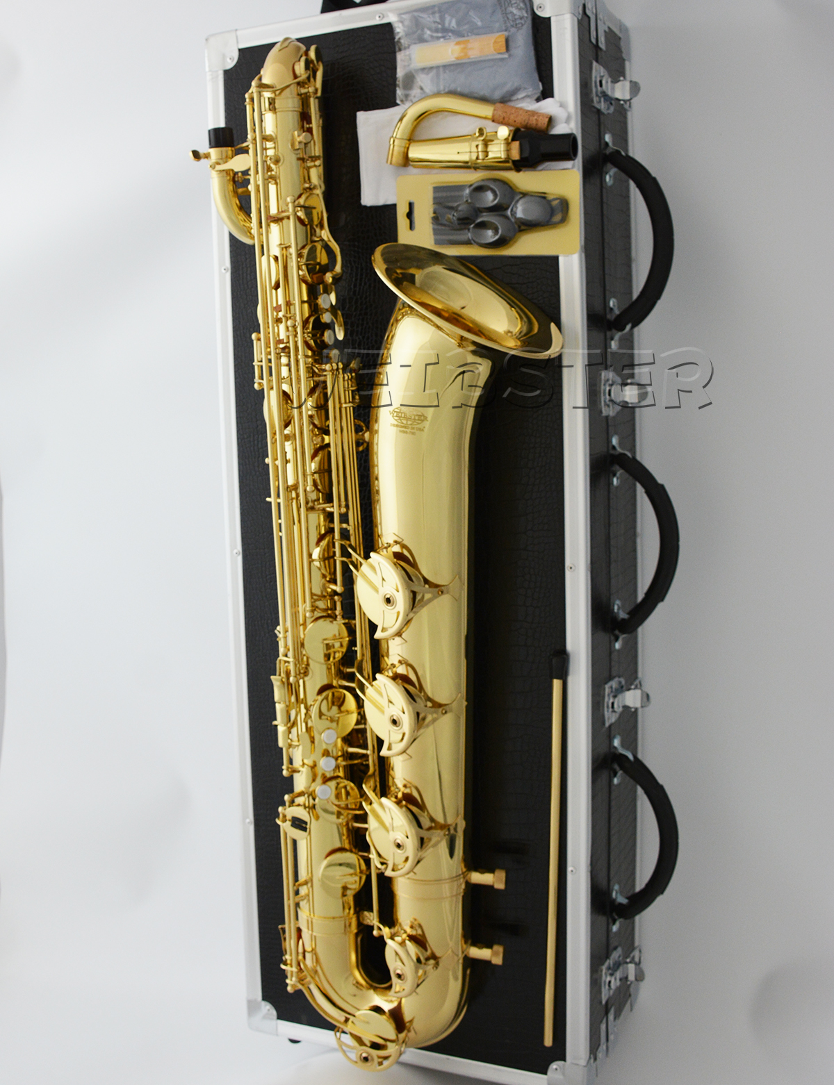 Professional Yellow Brass Baritone Saxophone Eb Bari Sax With Case FREE SHIPPING