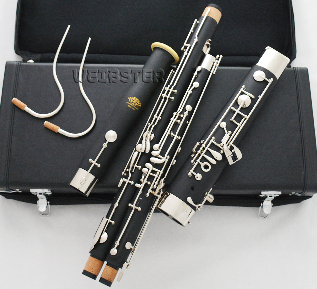 Matte Black Renard Bassoon Model 41 C Tone 2Pc cupronickel Bocal New