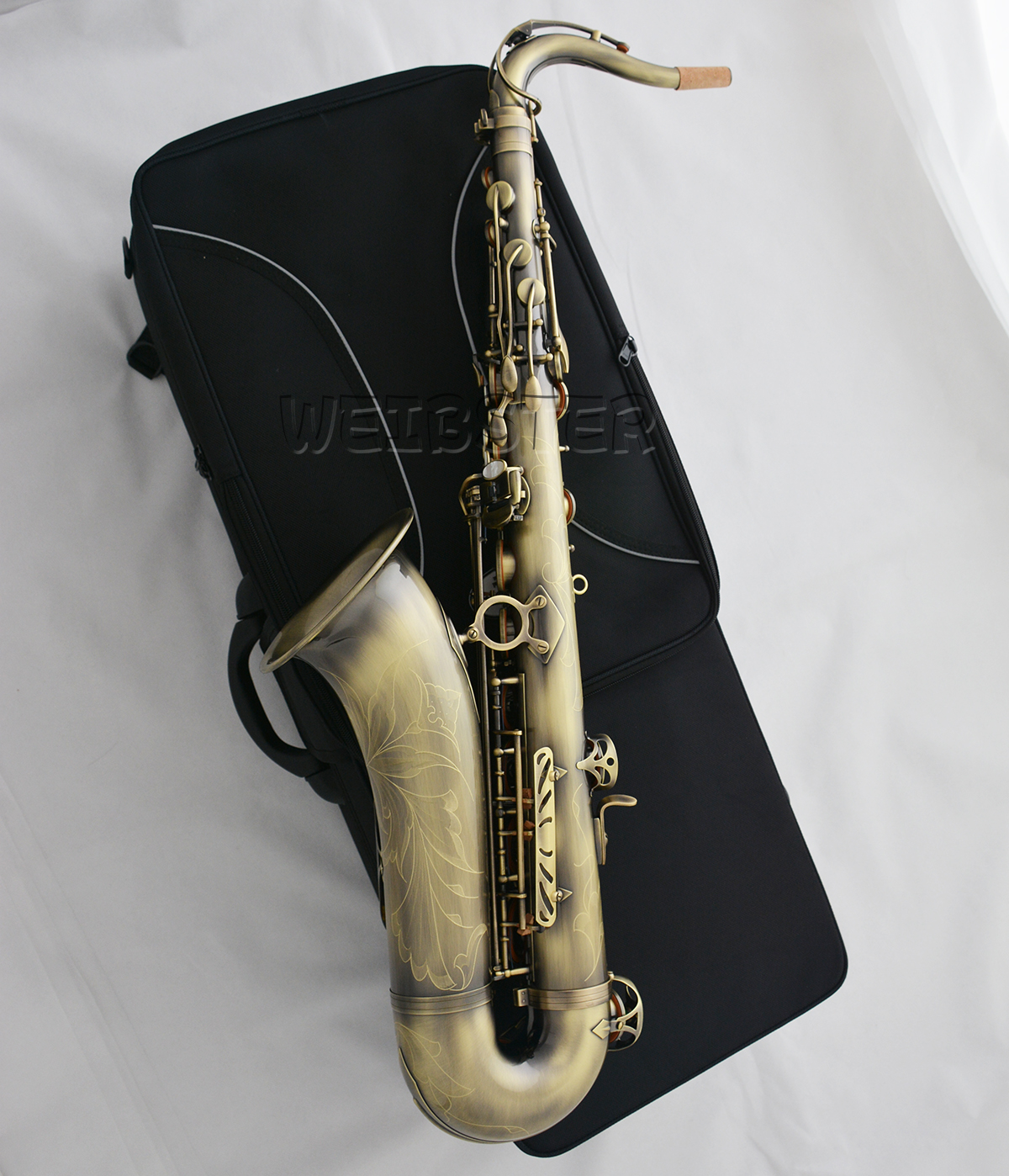 Professional Antique Bronze Tenor Sax Saxophone High F# Saxofon WTS-670 FREE SHIPPING