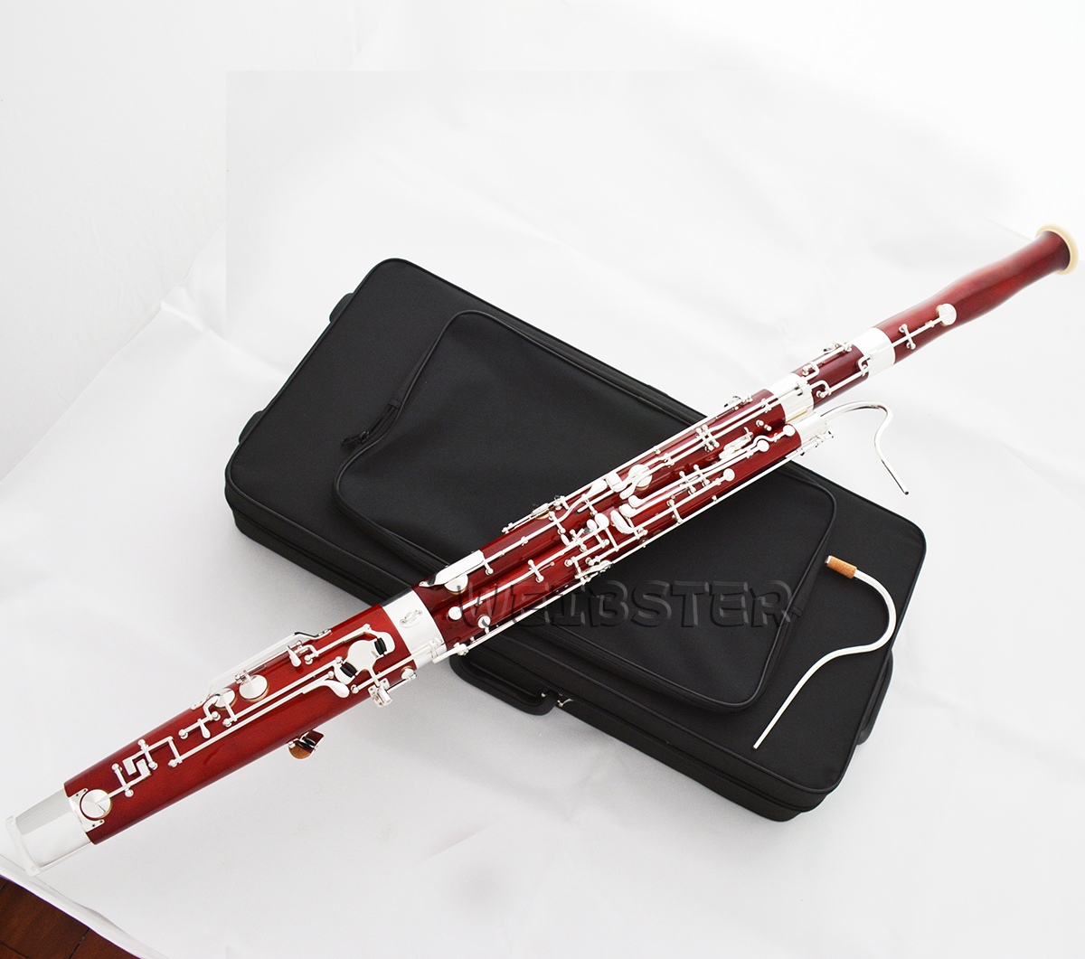 Customized Professional Maple Bassoon Heckel system C Keys Silver Plated New/Case