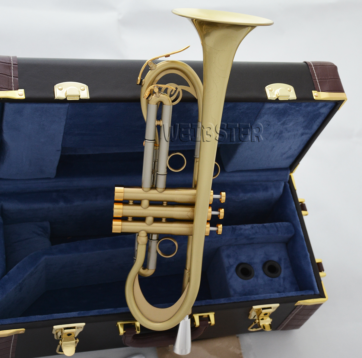 Customized Brushed Trumpet Reverse Leadpipe distinctive Horn for professional FREE SHIPPING