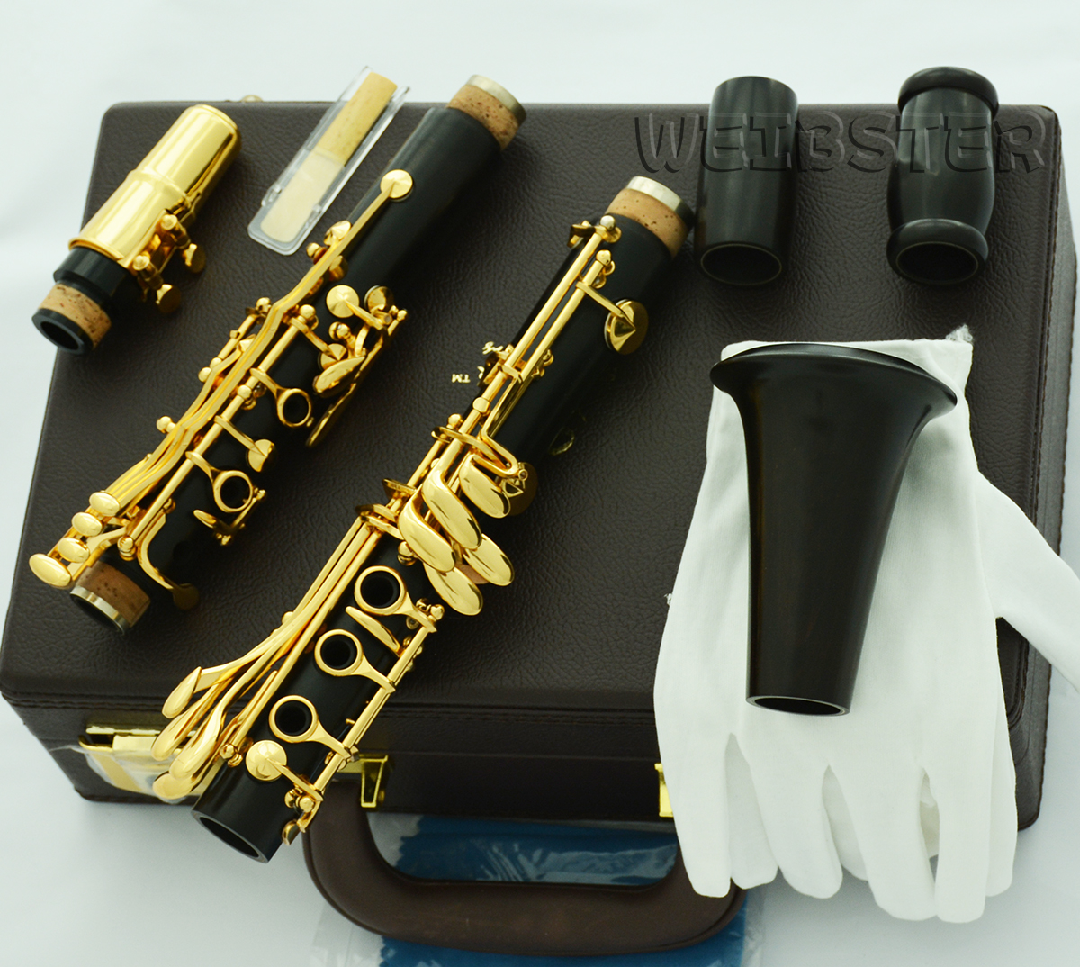 Concert Profoessional Black Wooden Gold Plated Bb Clarinet 19 key Buffet TOSCA best model FREE SHIPPING
