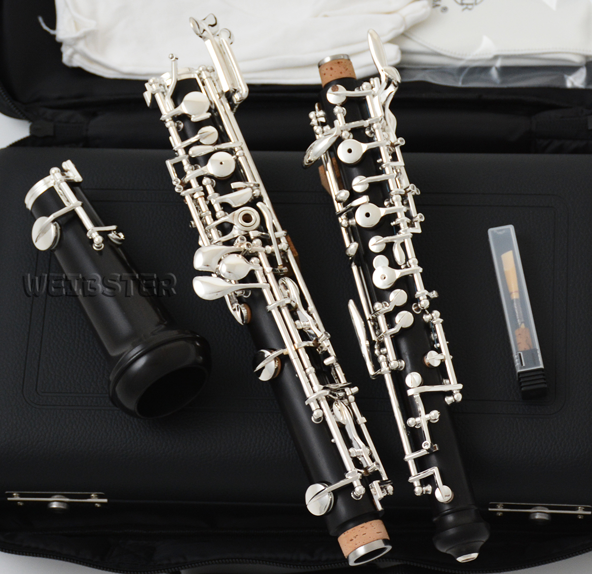 Professioanl Grenadilla Ebony Wooden Semi-Automatic Oboe Silver Plated NEW