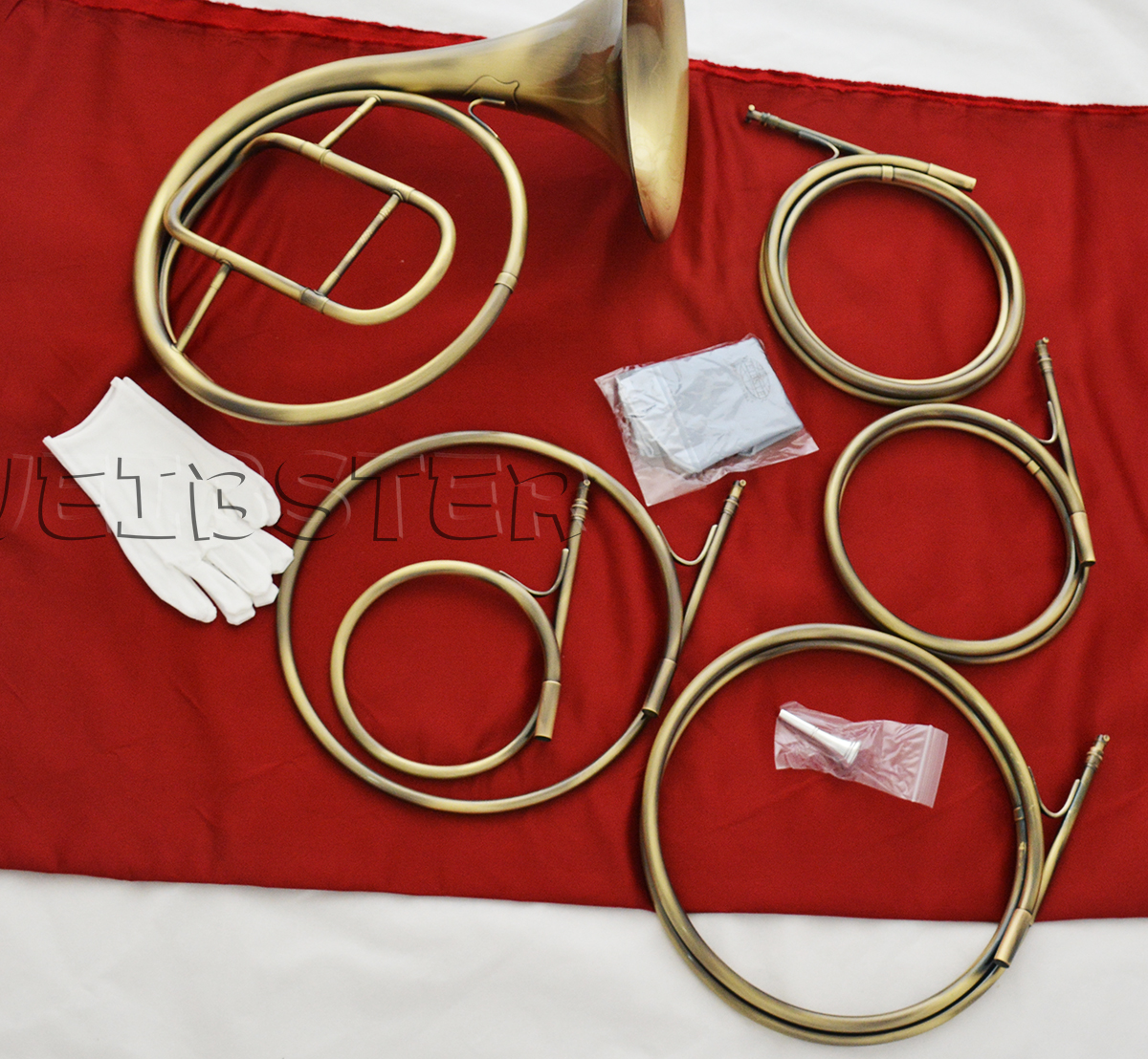 Antique 5 Tone French Horn Natural HORN A/D/E/F/G Key With Case FREE SHIPPING