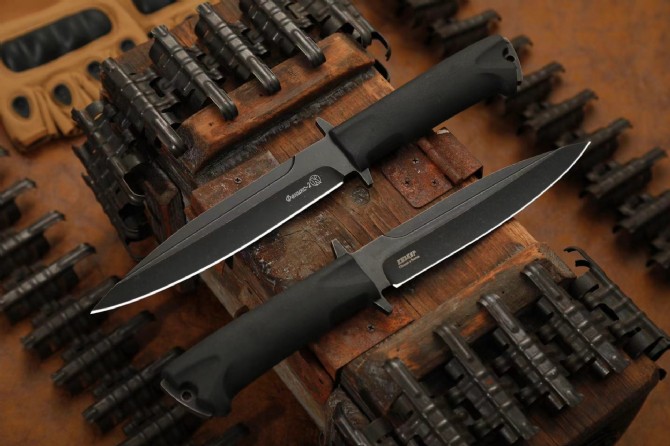 Kizlyar Russia Kizlyar Phoenix 2 Russian Special Forces Soft Rubber Handle Knife - K Sheath