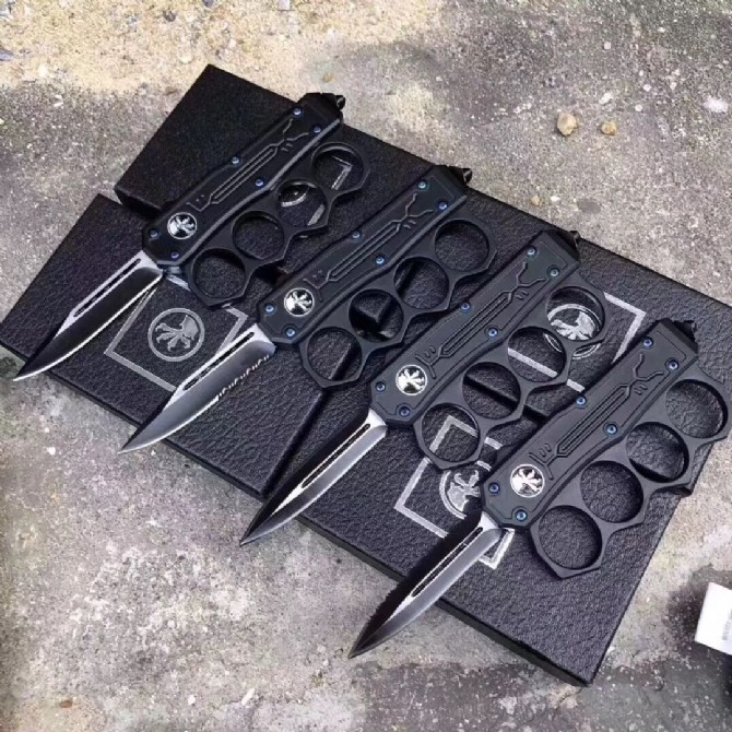 Micro technology straight out wristband knife