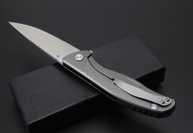 Bear Head Second Generation Folding Knife (Steel Handle+G10) Black Handle