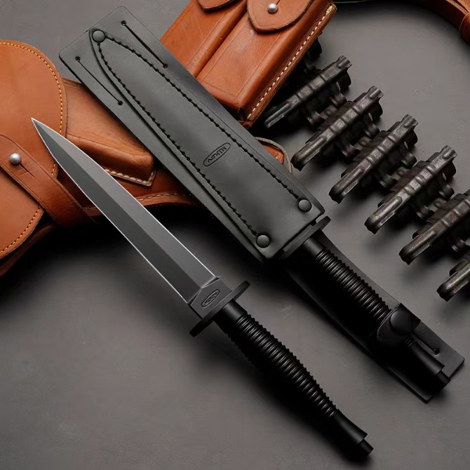 Mikov, the assault team member, straight knife