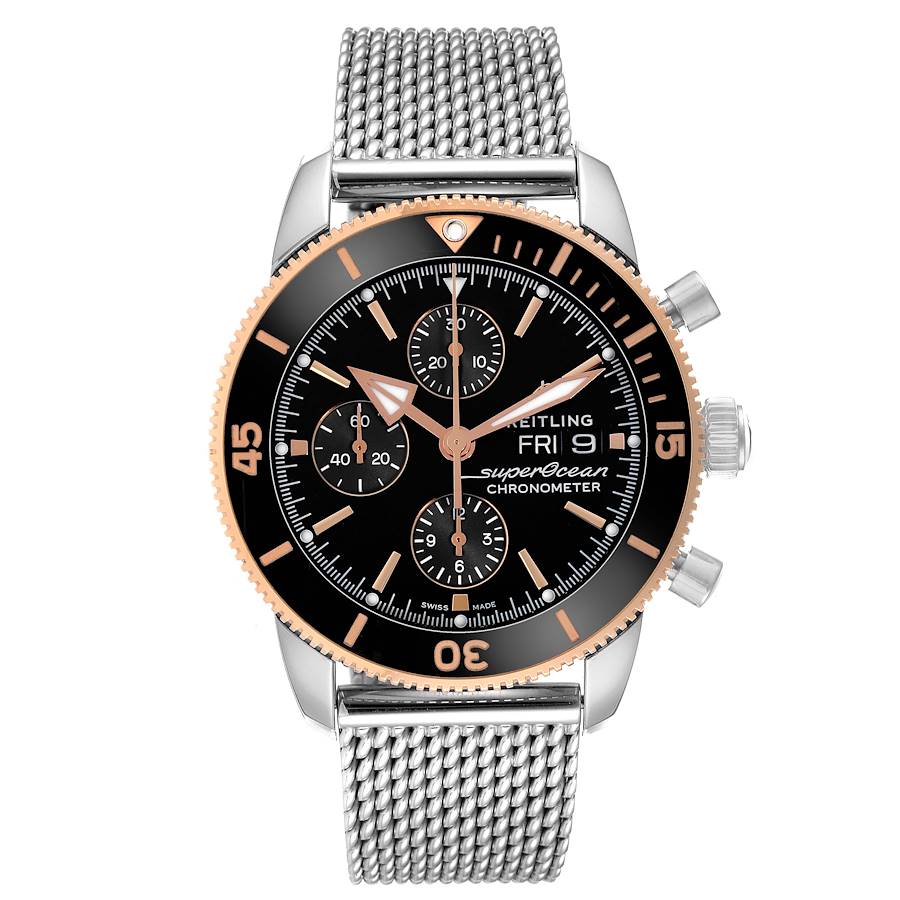 Replica Breitling Superocean Heritage II Steel Rose Gold Mens Watch U13313