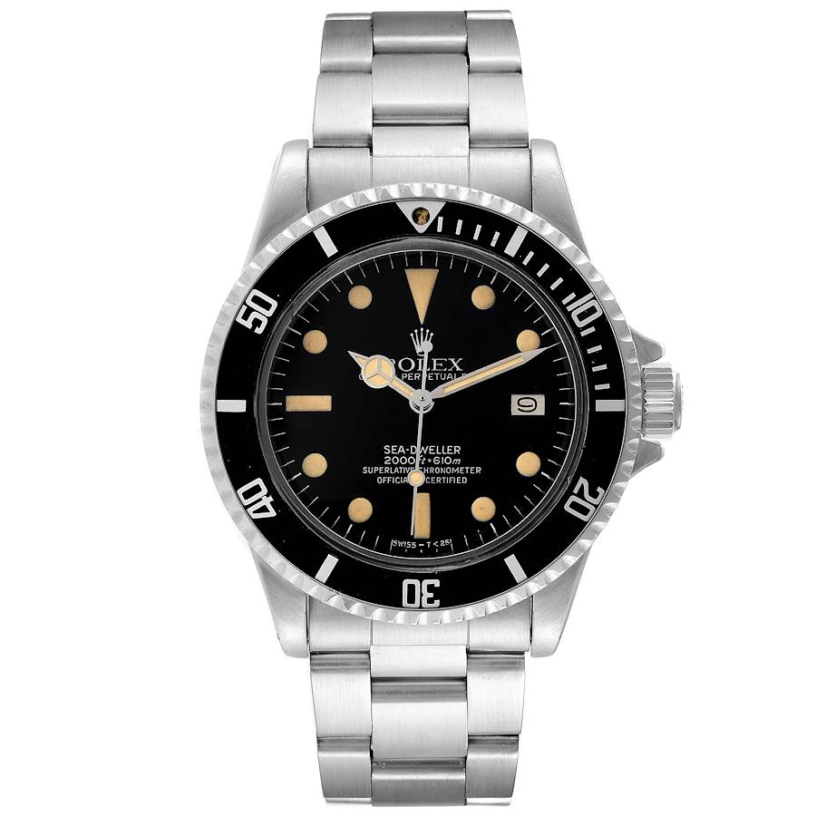 Replica Rolex Seadweller Black Dial Vintage Steel Mens Watch 1665 Year 1983
