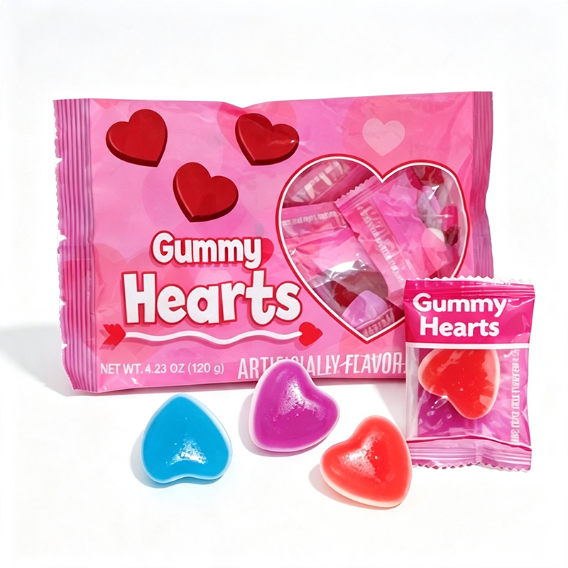 Colored Heart Lollipops