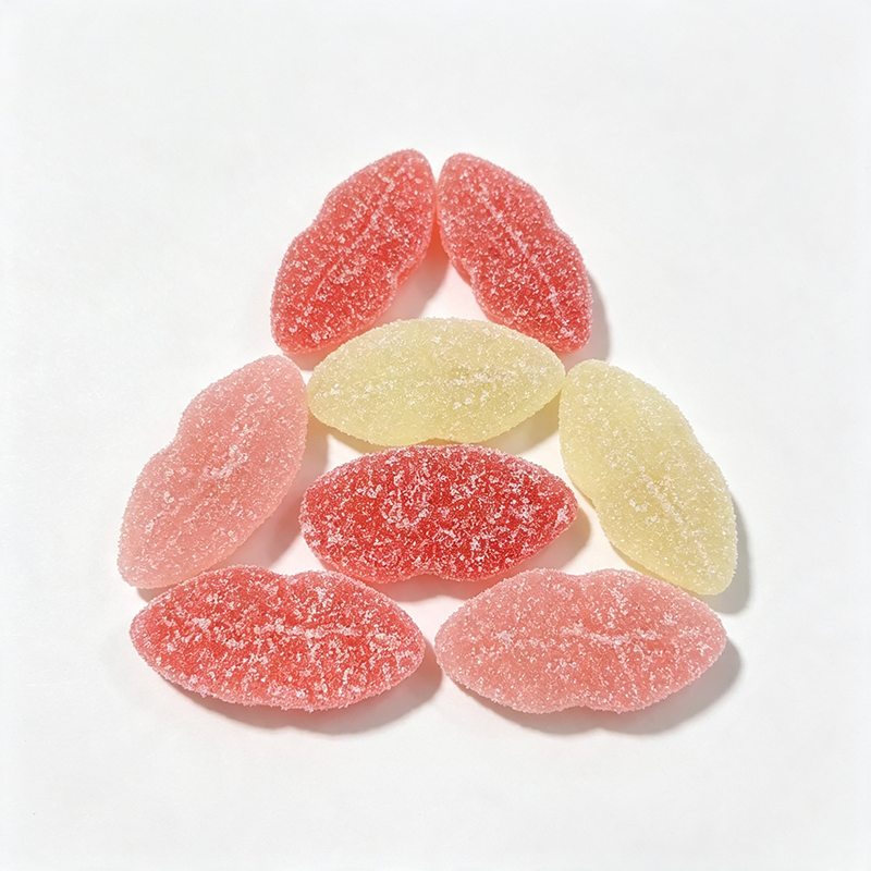 Lip-shaped gummy candy