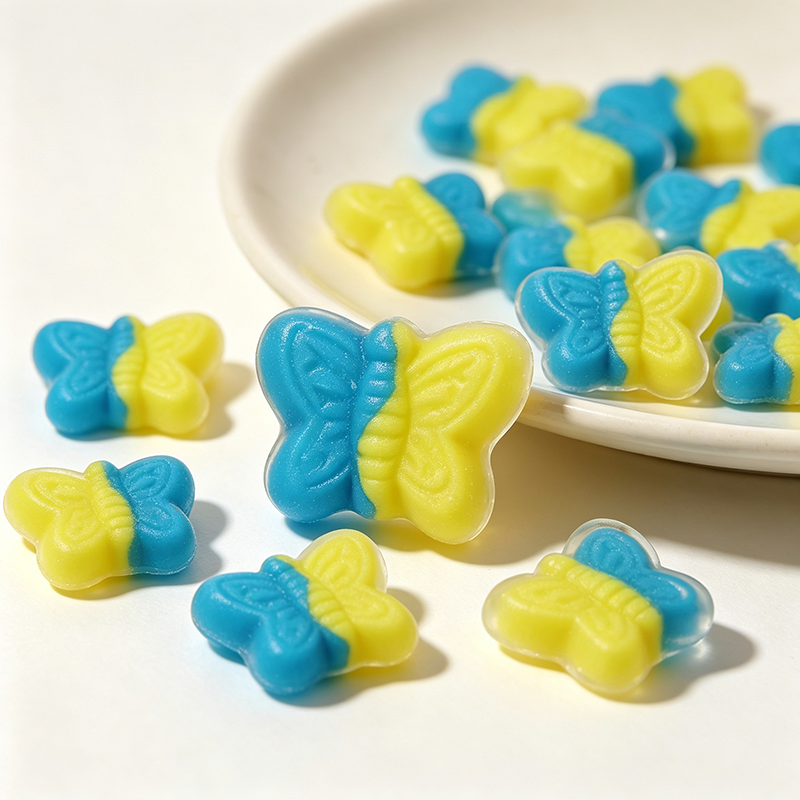 Butterfly gummy candies