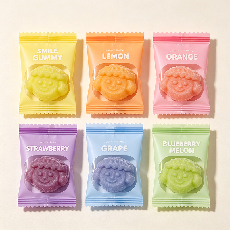 Happy face gummy candy