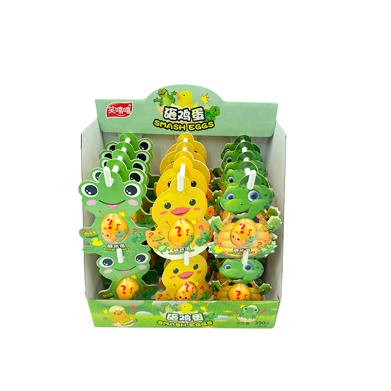 Peeling egg gummy candy