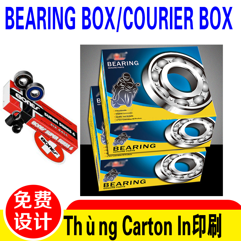 Bearing Box  Printed Carton Shipping Box / Courier Box