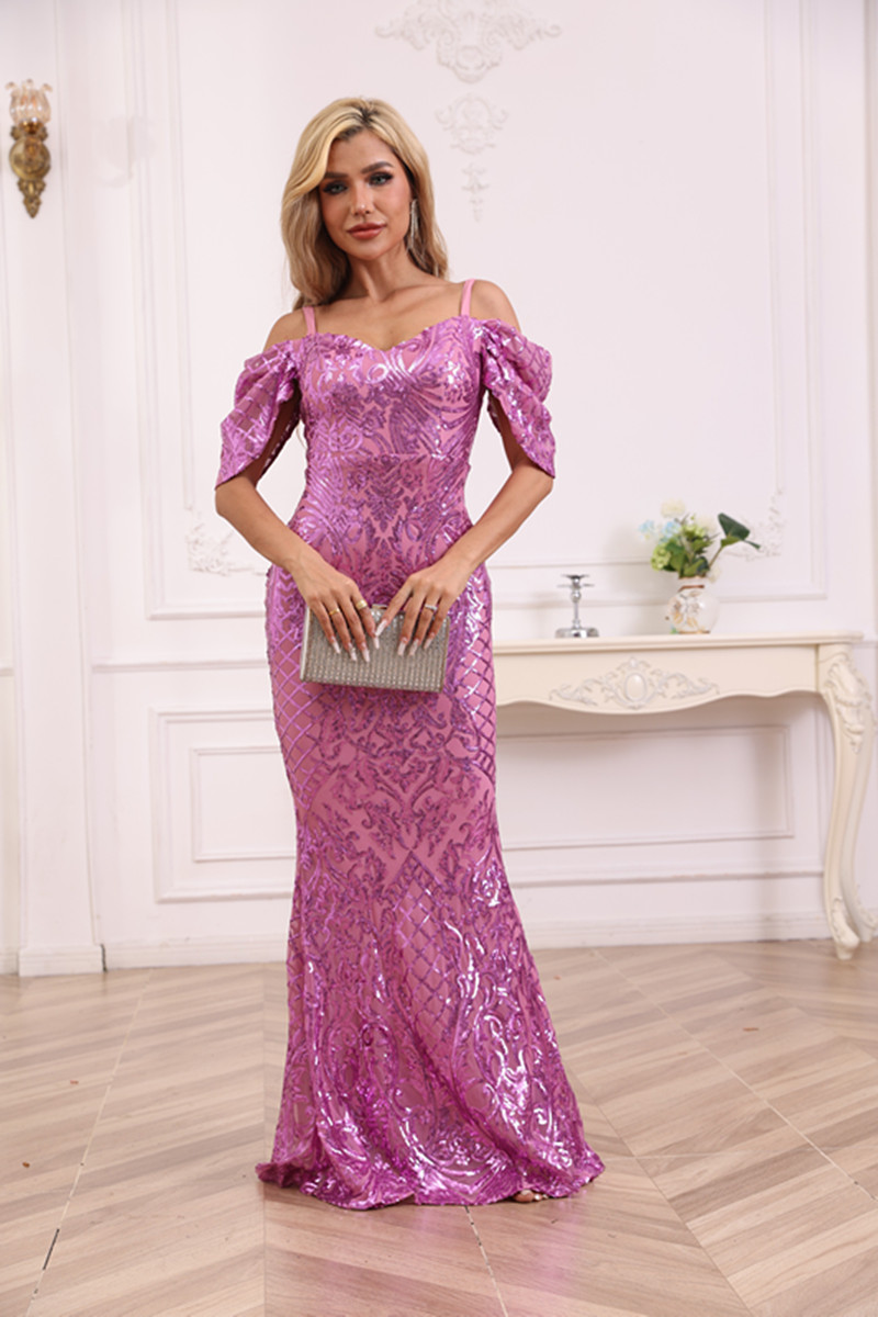 Evening Gown Sequin Dress