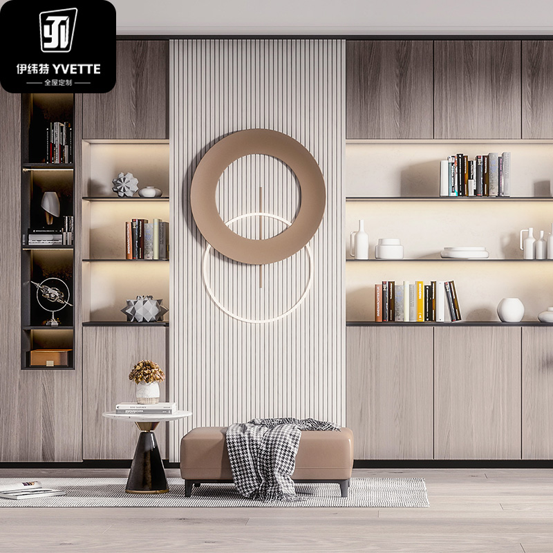 High-end Study Bookshelf Effect Display1