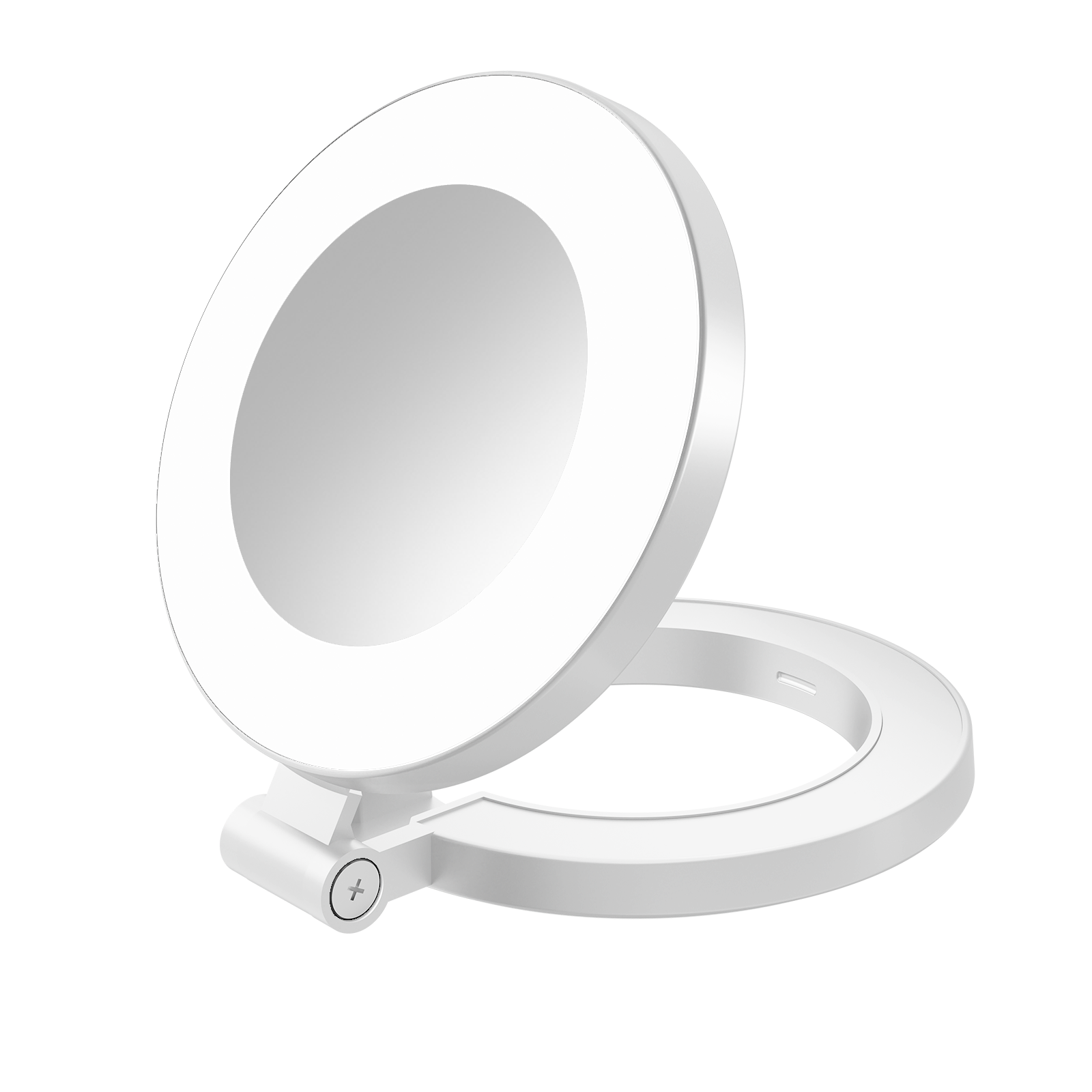 Mini Magnetic LED Adjustable Brightness Light Pocket Makeup Lighting Mirror Lamp Compatible for Apple iPhone 16 15 14 13 12,Android Smart Mobile Phones