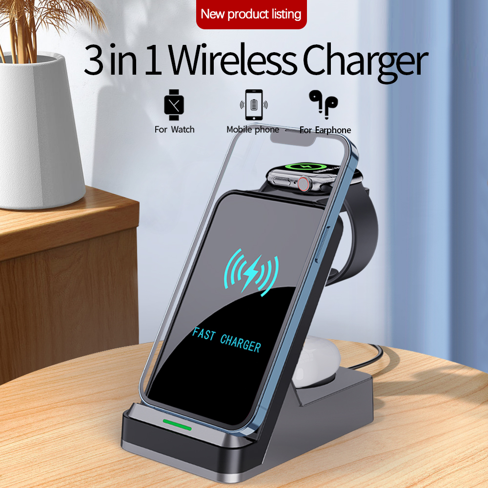 H15B LED light 4 in 1 wireless charger 