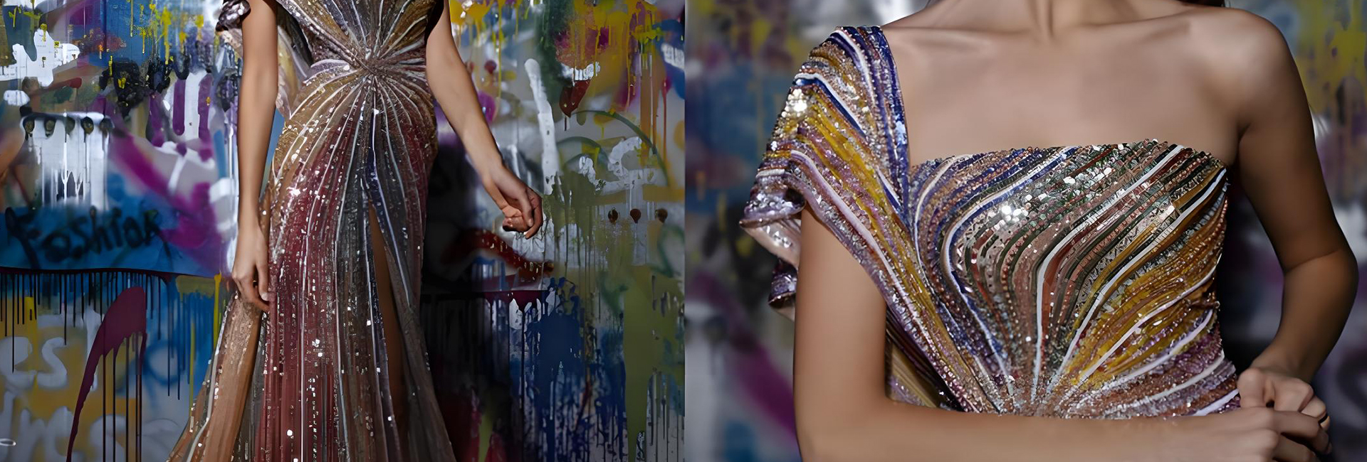 Support customization of evening dresses made of various materials